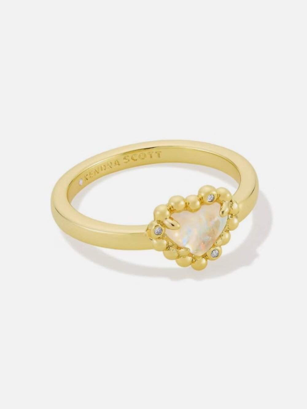 Kendra Scott Anna Framed Band Ring White/Gold